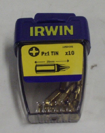 Bit 1/4"25 mm PZ1 TIN