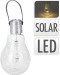 Lampa solární žárovka 25 cm na zavěšení 12 LED