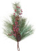 Větev Vánoční dekorační závěsná 42 cm