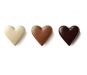 Forma na 15 ks čokolády srdce silikon hnědá