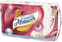 Papír toaletní 3 vrstvý Almusso Family 12 ks