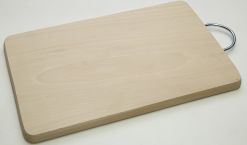 Prkénko kuchyňské 35x22x1,6 cm dřevo s kovovým úchytem