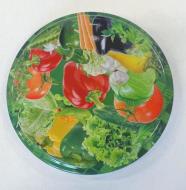 Víčko Twist 66 mm 10 ks dekor zelenina