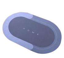 Předložka koupelnová absorpční CLEAN&DRY ovál 80x50 cm modrá
