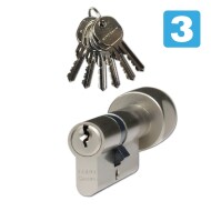 Vložka bezpečnostní 40+40 EURO Secure nikl - 6 klíčů / RC3