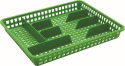 Příborník 34,5x25,5x4,5 cm plast zelený