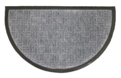 Rohožka půlkruh šedá guma+PP 45x75 cm