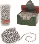 Řetěz vánoční kuličky 750x0,8 cm stříbrný