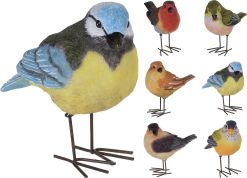 Dekorace zahradní ptáček 6 druhů