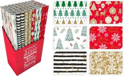 Papír balící vánoční 200x70 cm mix dekorů