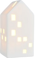 Dekorace domeček keramický LED 13cm