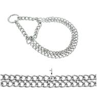 Řetěz - obojek polostahovací dvouřadý 2 mm/40 cm