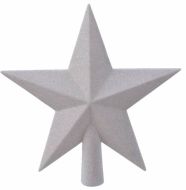 Špička Vánoční hvězda 19 cm bílá