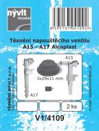 Těsnění napouštěcího ventilu WC Alcaplast A15-A17-2 ks