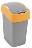 Koš odpadkový Flipbin 25 l stříbrný/žlutý