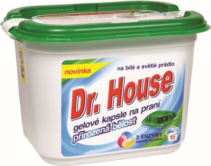 Tablety gelové na bílé prádlo 15 ks Dr. House