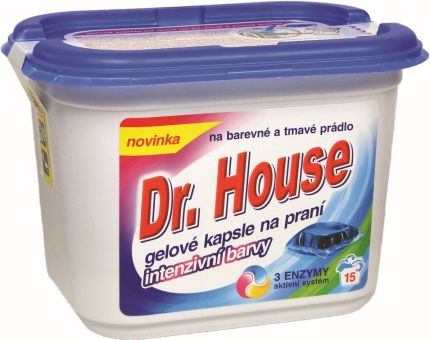 Tablety gelové na barevné prádlo 15 ks Dr. House