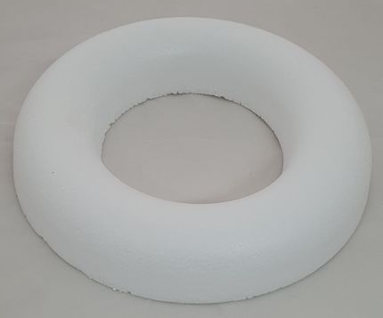 Kroužek polystyren 25 cm korpus půlka na výrobu věnců