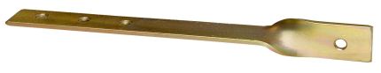 Držák plotový koncový 400/285/5 mm-žlutý zinek