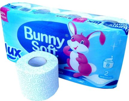 Papír toaletní 2 vrstvý celulóza 19 m Bunny Soft