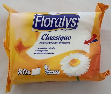 Papír toaletní vlhčený 2 vrstvý Floralys Classic