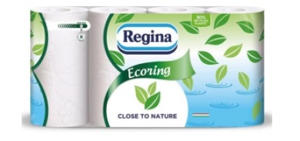 Papír toaletní 2 vrstvý Regina Ecoring 8 ks