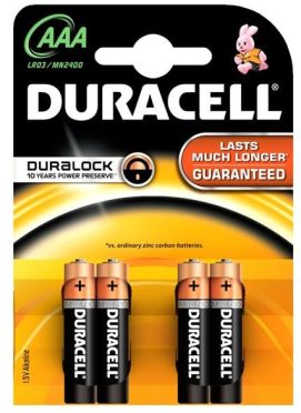 Baterie mikrotužka alkalická Duracell blistr R3