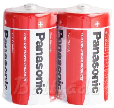 Baterie velké mono Panasonic Zinc (vel. D ve fólii) 2ks