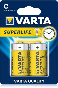 Baterie malé mono Varta Superlife (vel. C v blistru) 2ks