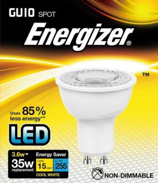 Žárovka LED GU10 / 3,6 W / 4000 K / 250 lm Energizer
