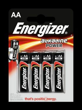 Baterie tužková alkalická Energizer Power (vel. AA v blistru) 4ks