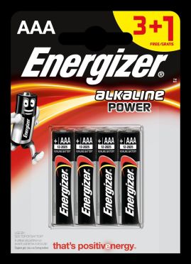 Baterie mikrotužka alkalická Energizer Power (vel. AAA v blistru) 4ks
