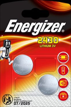 Baterie plochá knoflík CR 2430 Energizer Lithium 2ks
