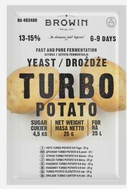 Kvasinky Turbo Potato 25 l / 25 g 13-15%