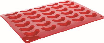 Forma na 30 ks rohlíčků silikon CULINARIA RED