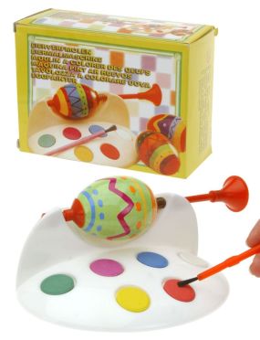 Souprava velikonoční na malování vajec stojánek+stětec+barvy