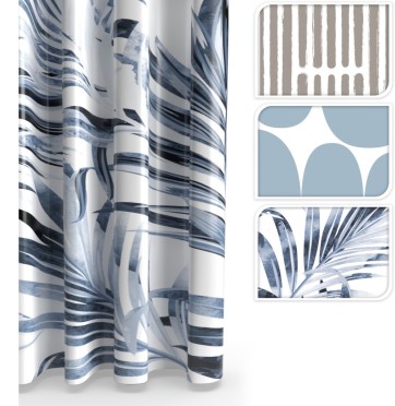 Závěs sprchový polyester 180x200 cm mix dekorů