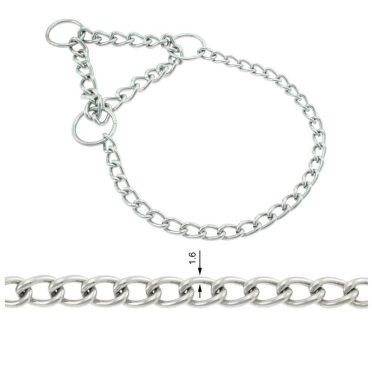 Řetěz - obojek polostahovací jednořadý 1,6 mm/20 cm