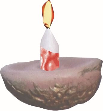 Svíčka plovoucí 3 ks ořech