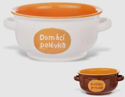 Miska na polévku 1 l s uchy keramika