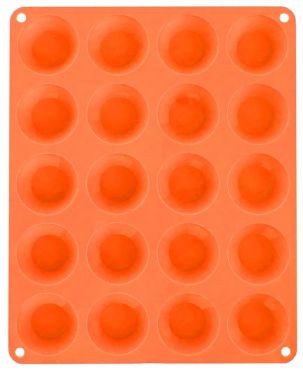 Forma na 20 ks muffinů oranžová silikon