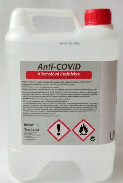 Dezinfekce antibakteriální na ruce 5 l Anti-COVID