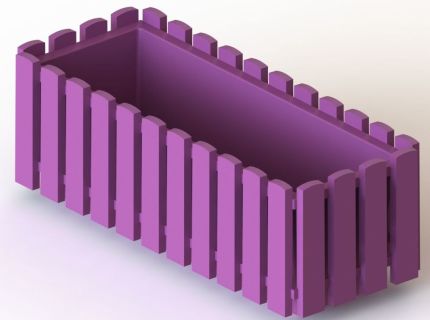 Truhlík 50 cm fialový Fency