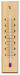 Teploměr pokojový 20x5 cm POLO dřevěný