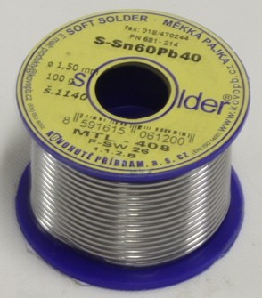 Cín SN 60 PB 40 - drát 1 mm - 100 g