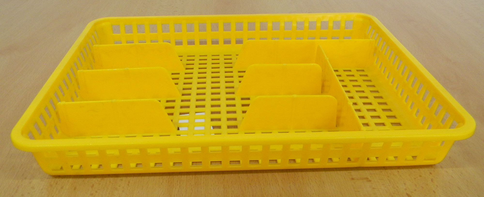 Příborník 34,5x25,5x4,5 cm plast žlutý