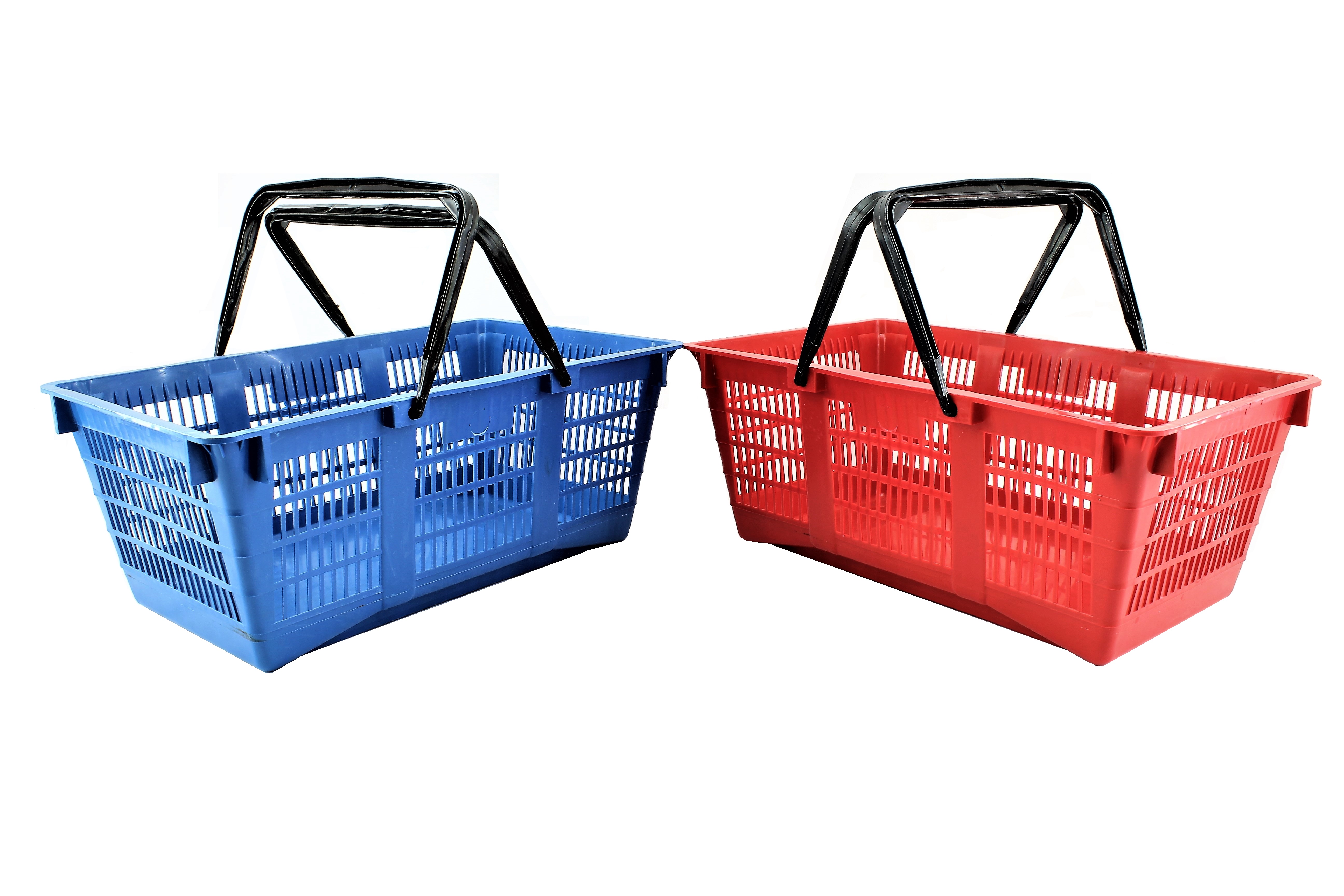 Košík nákupní plast mix barev
