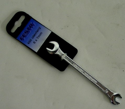 Klíč plochý 6x7 mm CrVa